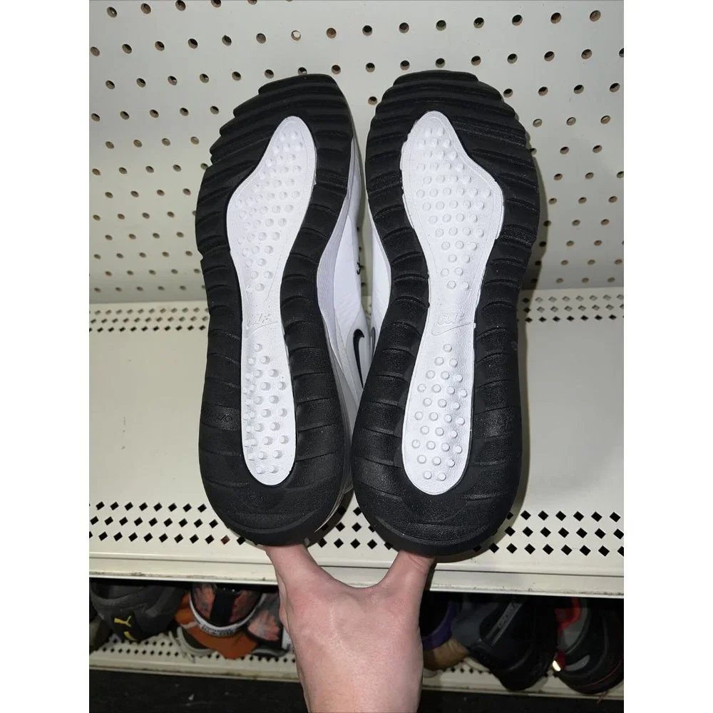 Nike Air Max 270 Golf Mens Spikeless Golf Shoes Size 9.5 White Black CK6483-102 - Picture 7 of 8